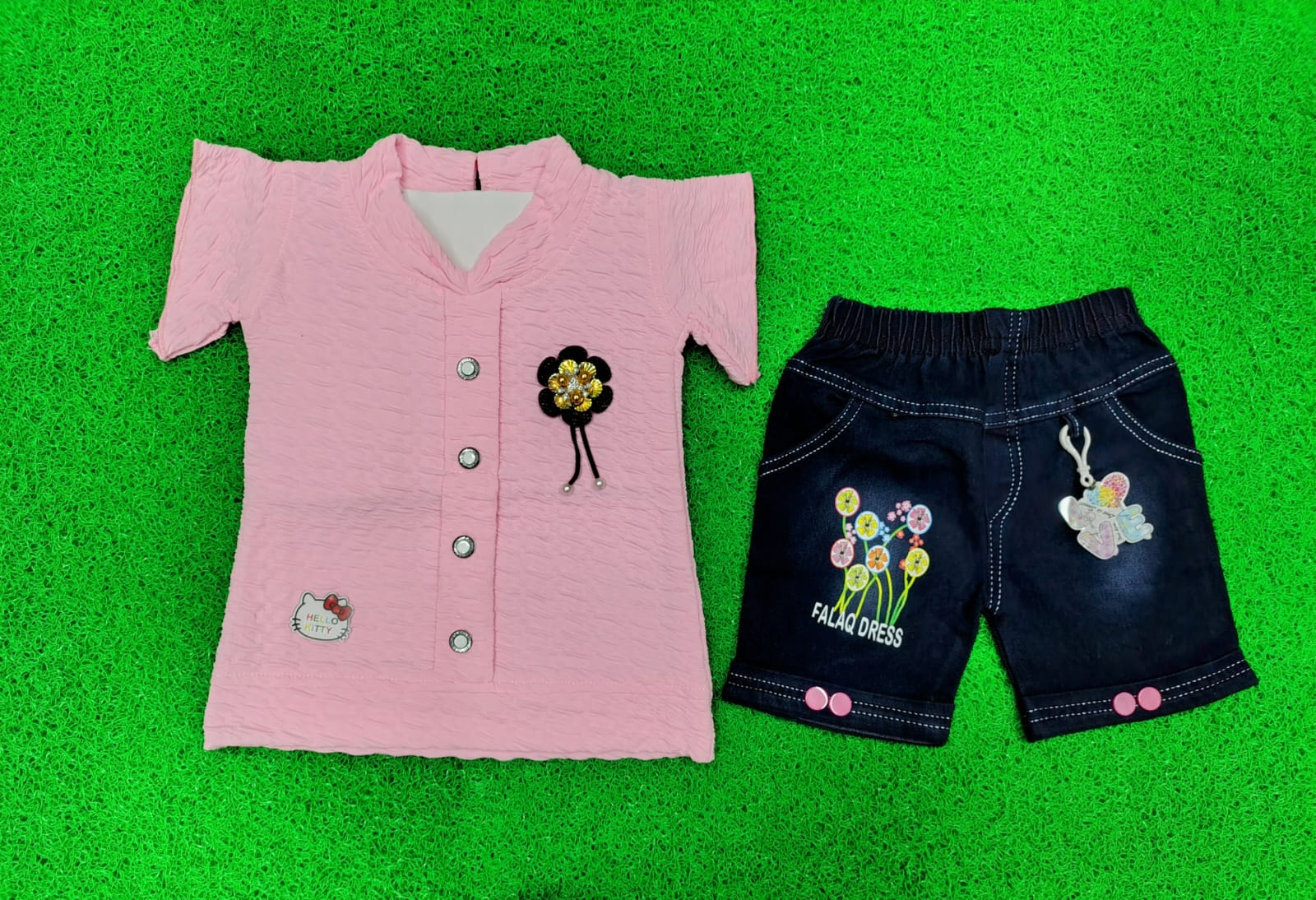 Falaq Shorts Set D02 - Image 6
