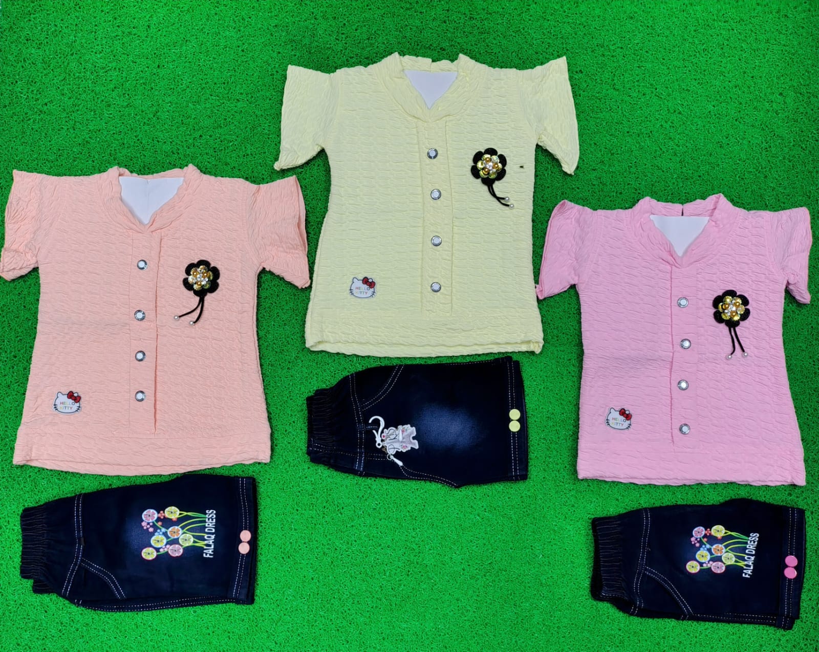 Falaq Shorts Set D02 - Image 3