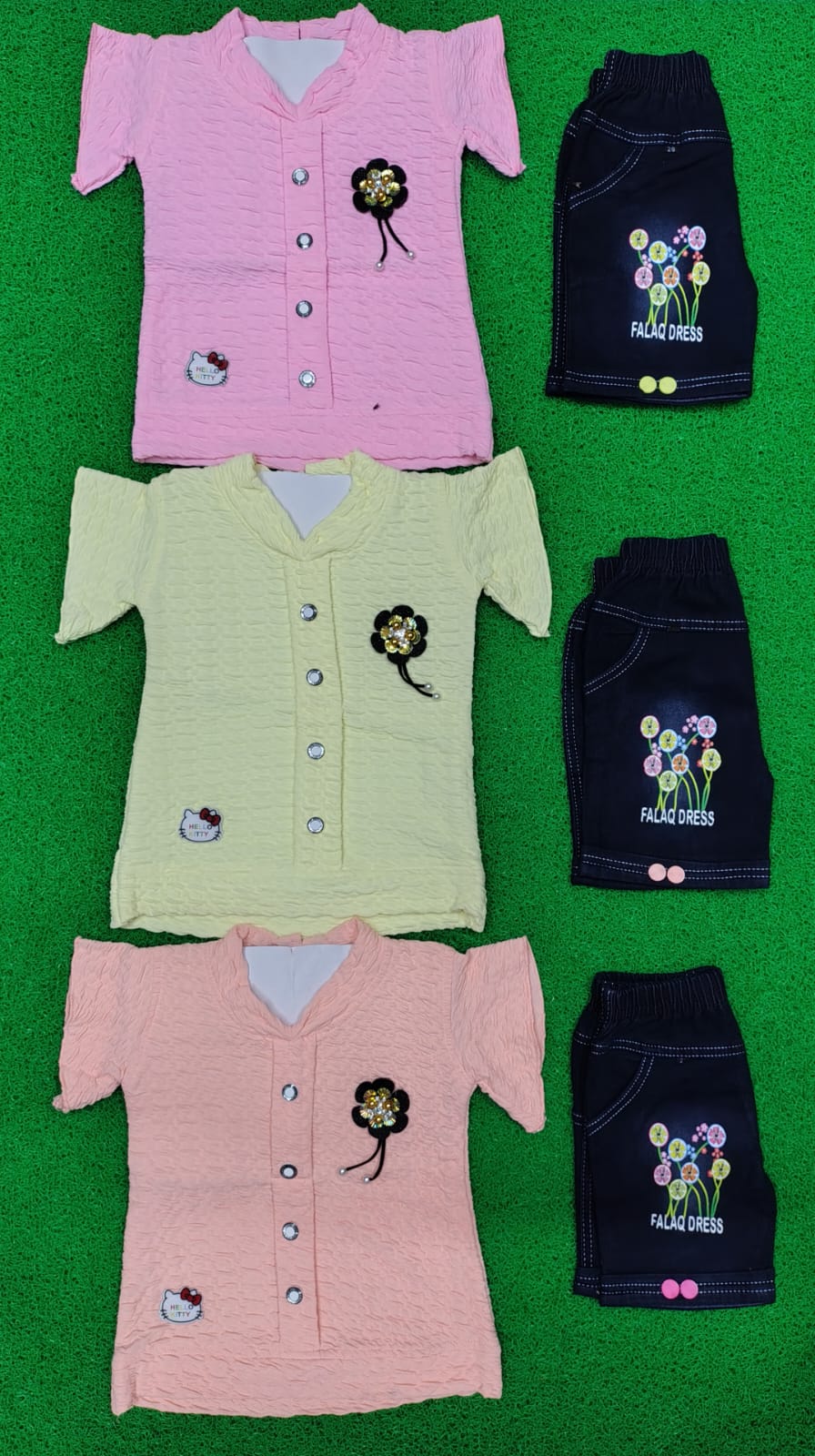 Falaq Shorts Set D02 - Image 2